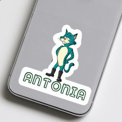 Standing Cat Sticker Antonia Laptop Image