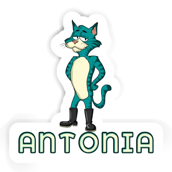 Standing Cat Sticker Antonia Notebook Image