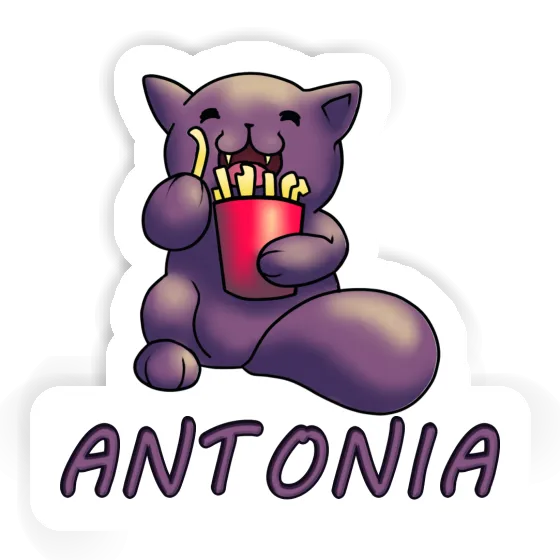 Sticker French Fry Cat Antonia Image