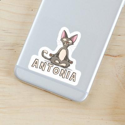 Sticker Yoga Cat Antonia Image