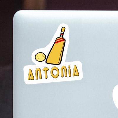 Sticker Cricket Bat Antonia Notebook Image