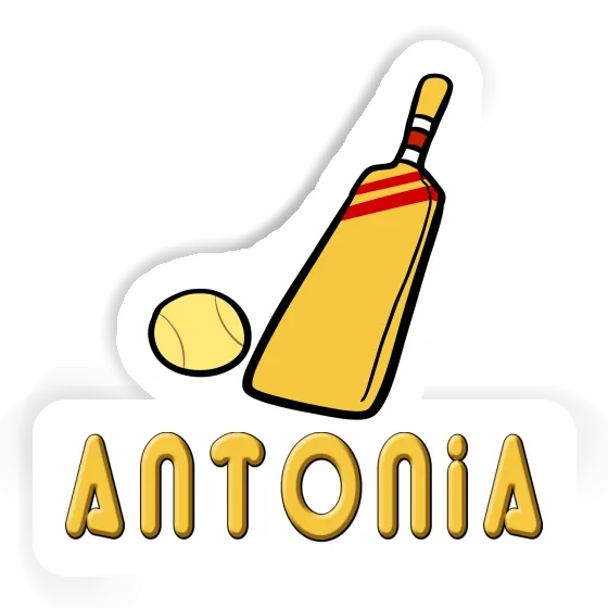 Sticker Cricket Bat Antonia Image