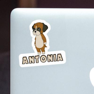 Sticker Deutscher Boxer Antonia Notebook Image