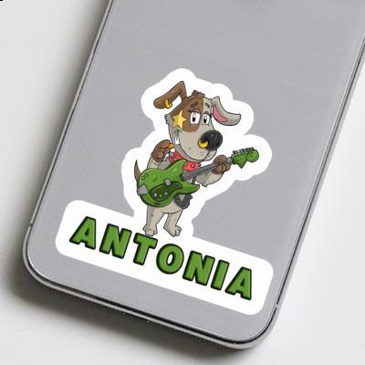 Antonia Sticker Guitarist Laptop Image