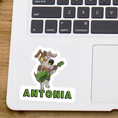 Antonia Sticker Guitarist Notebook Image