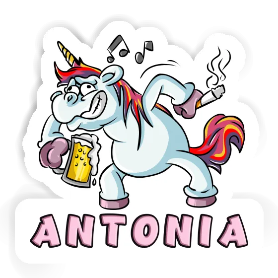 Party Unicorn Sticker Antonia Notebook Image