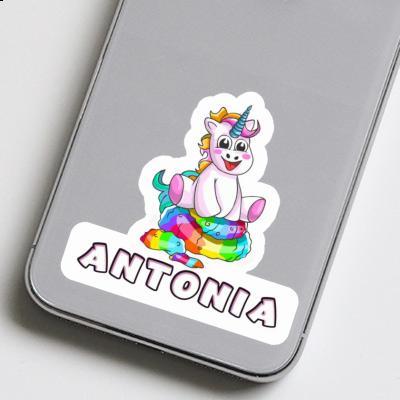 Sticker Baby-Einhorn Antonia Laptop Image