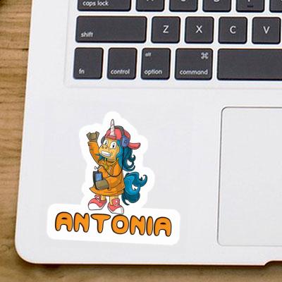 Hip-Hop Einhorn Aufkleber Antonia Laptop Image