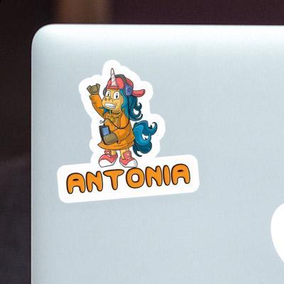 Hip-Hop Einhorn Aufkleber Antonia Laptop Image