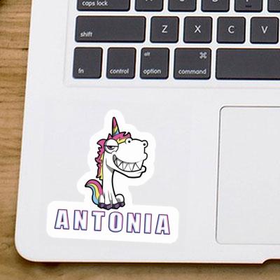 Grinse-Einhorn Sticker Antonia Notebook Image