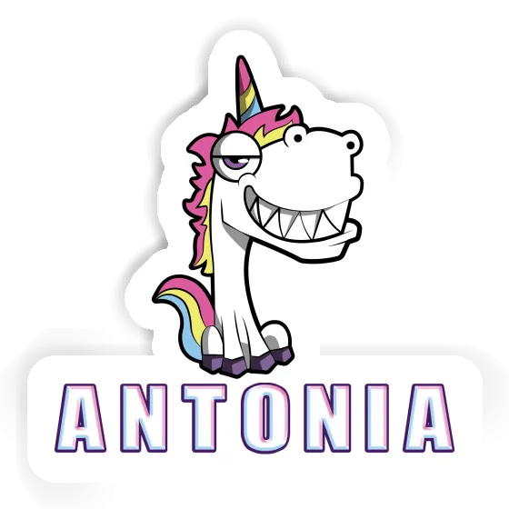 Grinse-Einhorn Sticker Antonia Image