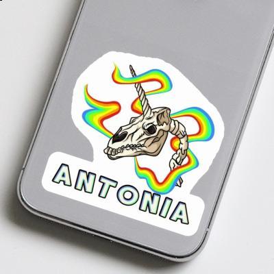 Aufkleber Einhorn-Totenkopf Antonia Image