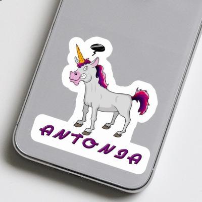 Antonia Sticker Angry Unicorn Notebook Image