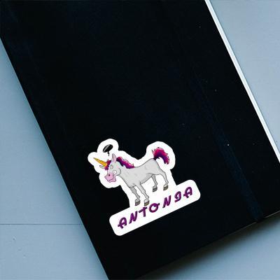 Antonia Autocollant Licorne Notebook Image