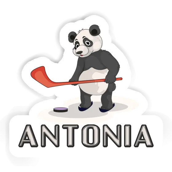 Antonia Sticker Ice Hockey Panda Notebook Image