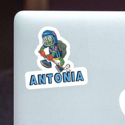 Hockey Player Sticker Antonia Laptop Image