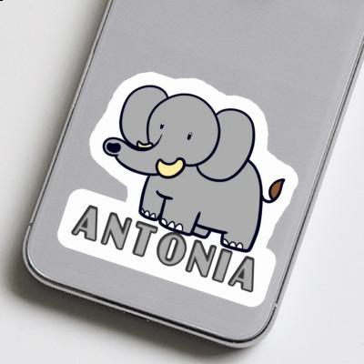 Éléphant Autocollant Antonia Laptop Image