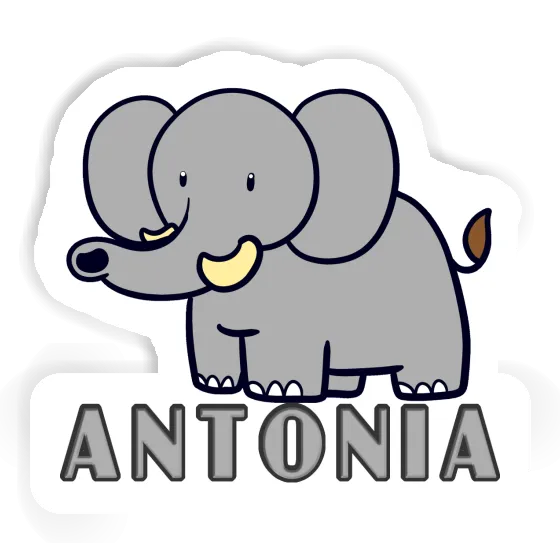 Aufkleber Elefant Antonia Laptop Image