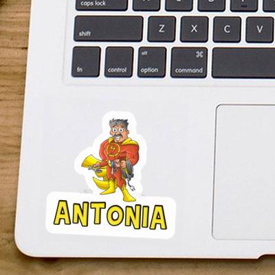 Electrician Sticker Antonia Laptop Image