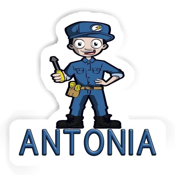 Electrician Sticker Antonia Image