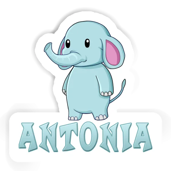 Sticker Elephant Antonia Laptop Image