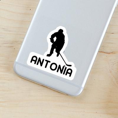 Sticker Hockey Player Antonia Notebook Image