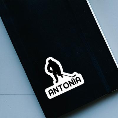 Sticker Hockey Player Antonia Notebook Image