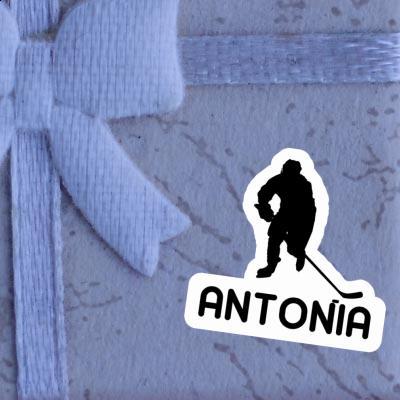 Sticker Hockey Player Antonia Notebook Image