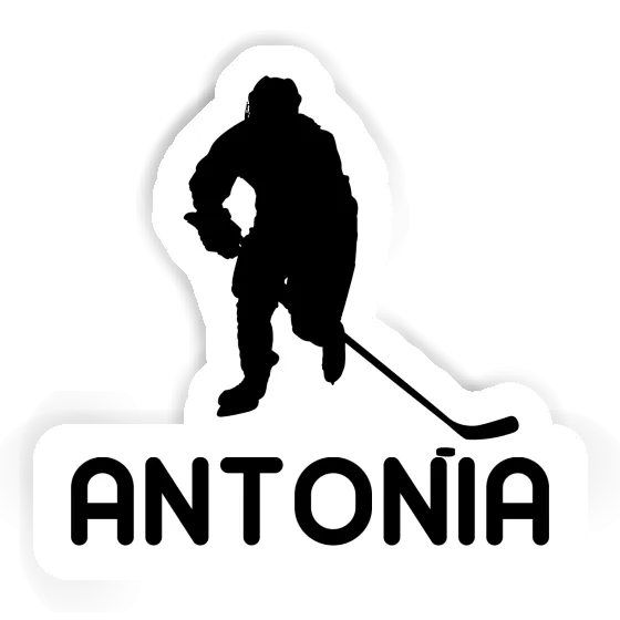 Autocollant Joueur de hockey Antonia Notebook Image