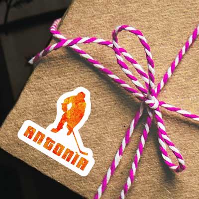 Sticker Eishockeyspieler Antonia Gift package Image