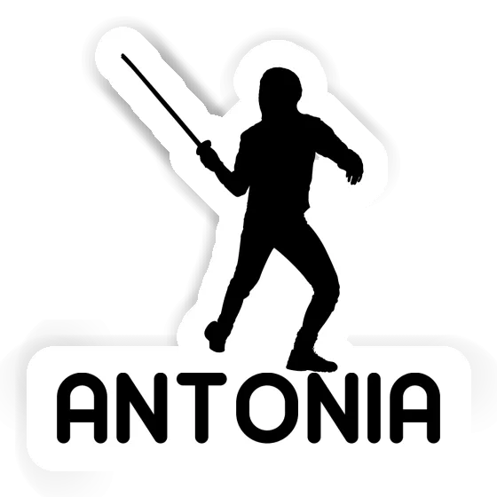 Sticker Antonia Fencer Laptop Image