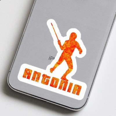 Fencer Sticker Antonia Laptop Image