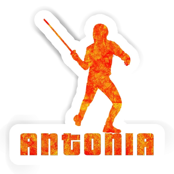 Fencer Sticker Antonia Laptop Image