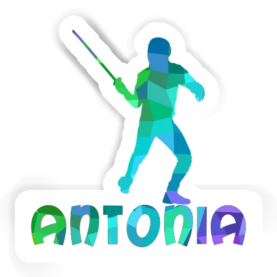 Fencer Sticker Antonia Laptop Image