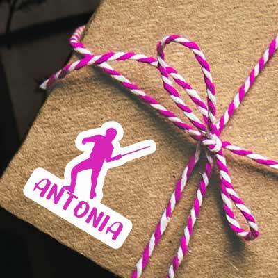 Fencer Sticker Antonia Notebook Image