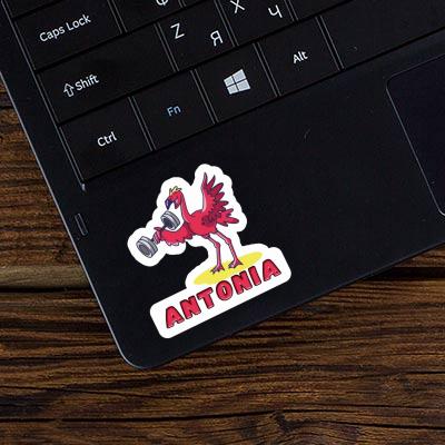 Sticker Flamingo Antonia Laptop Image