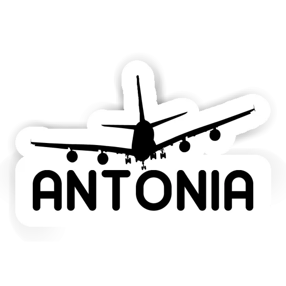 Flugzeug Sticker Antonia Notebook Image