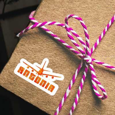 Aufkleber Antonia Flugzeug Gift package Image