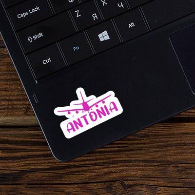 Antonia Sticker Flugzeug Laptop Image