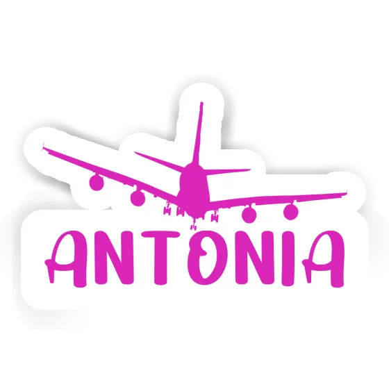 Sticker Antonia Airplane Notebook Image