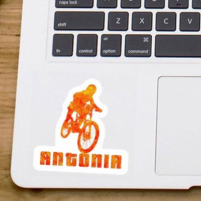 Freeride Biker Sticker Antonia Notebook Image