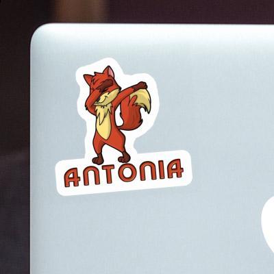 Sticker Antonia Dabbing Fox Laptop Image