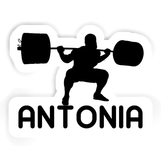 Weightlifter Sticker Antonia Notebook Image