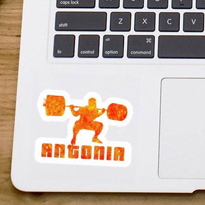 Sticker Gewichtheber Antonia Laptop Image