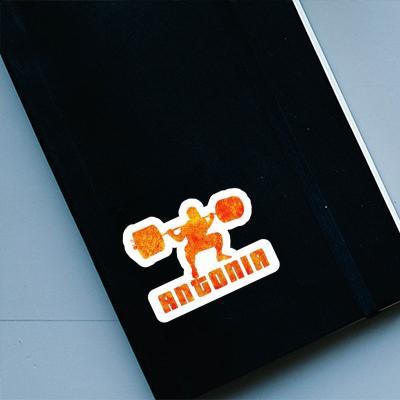 Weightlifter Sticker Antonia Laptop Image