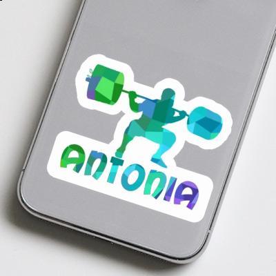 Sticker Weightlifter Antonia Notebook Image