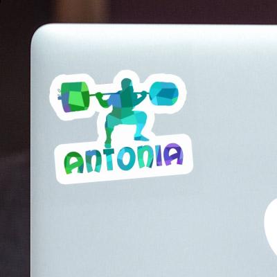 Sticker Weightlifter Antonia Laptop Image