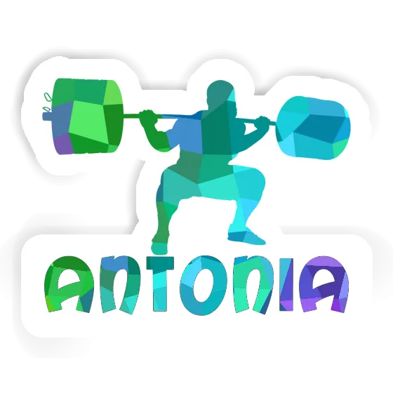 Sticker Weightlifter Antonia Notebook Image