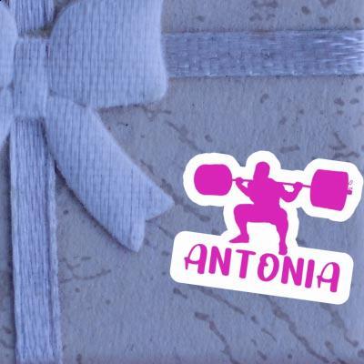 Weightlifter Sticker Antonia Laptop Image