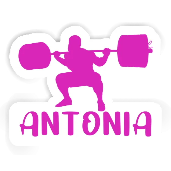 Weightlifter Sticker Antonia Notebook Image